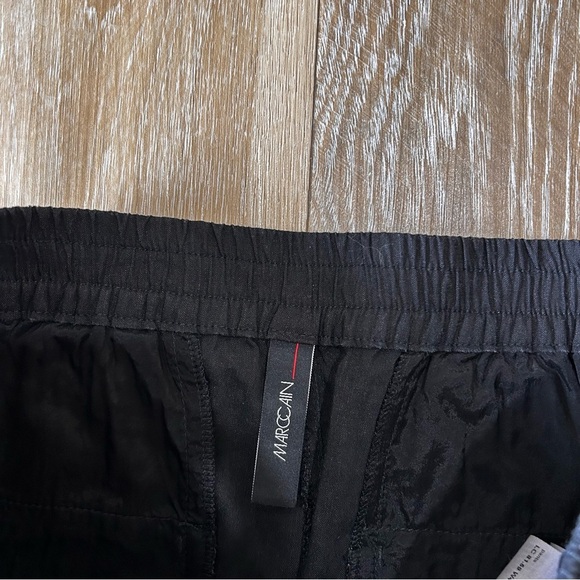 Marc Cain Loose Trousers In Linen Blend Black - Picture 7 of 8